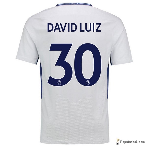 Camiseta Chelsea Replica Segunda Ropa Davidluiz 2017/18